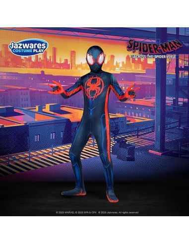 Traje Zentai Oficial Marvel Miles Morales Juvenil Deluxe