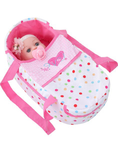 Muñeca Reborn DONTNO 30 cm con Cuna y Accesorios 2