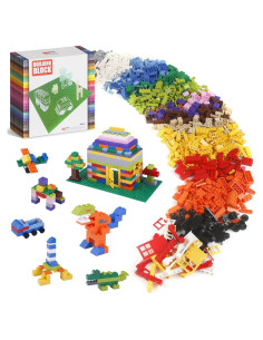 1100 Ladrillos de Construcción Tcamgoi con Placas Base y Accesorios