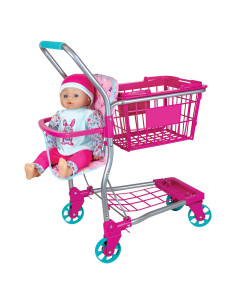 Carrito de Compras Lissi con Muñeca Bebé 40,64 cm