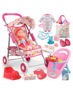 Juego de Carrito de Muñecas Shantou 31.75 cm 20 Accesorios