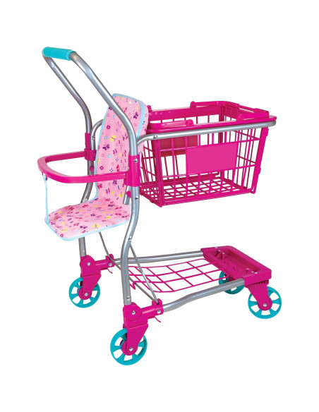 Carrito de Compras Lissi con Muñeca Bebé 40,64 cm