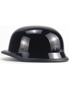 Casco de Moto Retro Woljay 2406 Unisex Negro Brillante XL 2