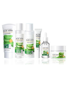 Set de Cuidado de Piel Aloe Vera Newvenper 6 Piezas Hidratante