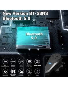 Auriculares Bluetooth SHENZHEN BT-S3 2 Unidades Intercomunicador 2