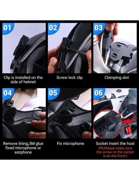 Auriculares Bluetooth SHENZHEN BT-S3 2 Unidades Intercomunicador