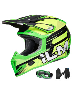 Casco ILM H613 para Niños Motocross + Guantes y Gafas