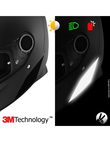 Kit Calcomanías Reflectantes VFLUO para Casco SCORPION EXO510AIR