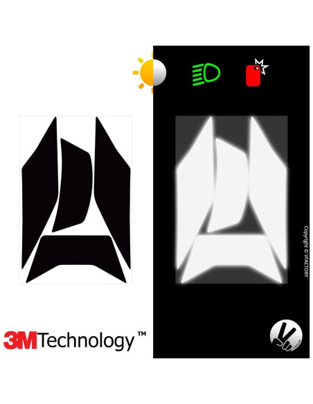 Kit Calcomanías Reflectantes VFLUO para Casco SCORPION EXO510AIR