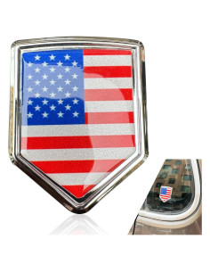 Calcomanía de Coche 3D Metal Awlbed 4.70x6.00cm Bandera Americana
