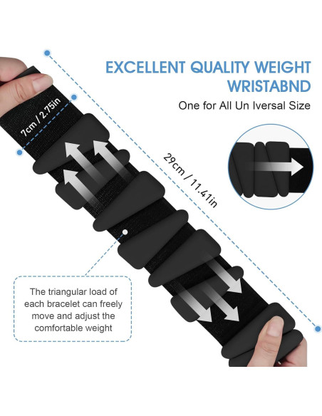 Conjunto de Pesas Ajustables Grednfhat 0.45 kg para Muñeca