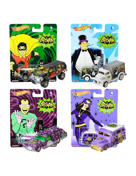 Hot Wheels Batman 6-Pack Vehículos DC Clásicos Hot Wheels Batman 6-Pack Vehículos DC Clásicos