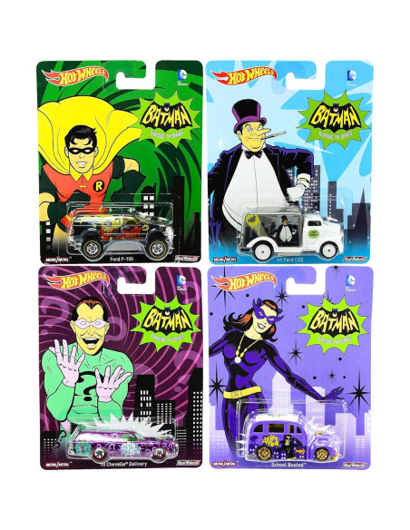 Hot Wheels Batman 6-Pack Vehículos DC Clásicos Hot Wheels Batman 6-Pack Vehículos DC Clásicos