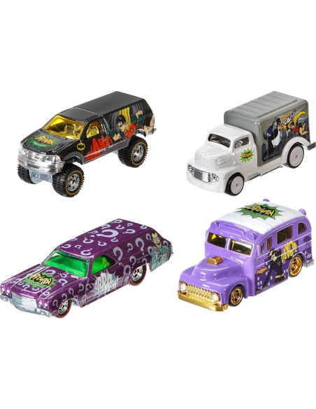 Hot Wheels Batman 6-Pack Vehículos DC Clásicos Hot Wheels Batman 6-Pack Vehículos DC Clásicos
