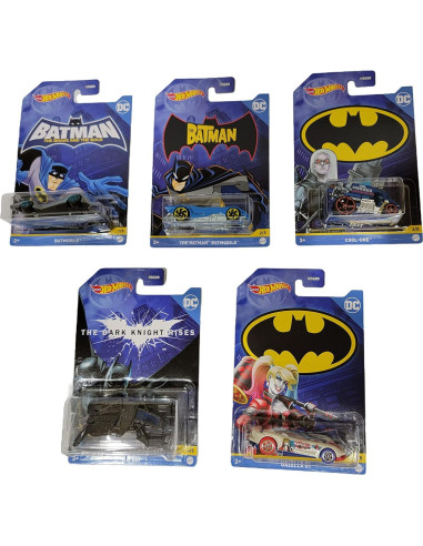 Hot Wheels Batman 2022 Batmobile 5 Vehículos Diecast
