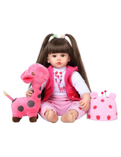 Muñeca Reborn Kdudgso 60 cm Realista con Accesorios