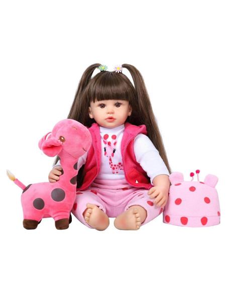Muñeca Reborn Kdudgso 60 cm Realista con Accesorios