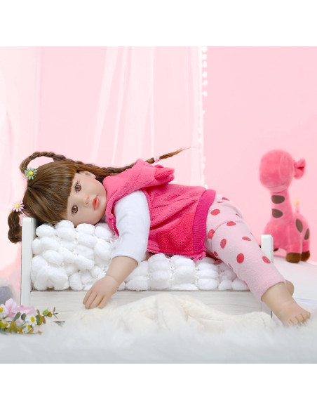 Muñeca Reborn Kdudgso 60 cm Realista con Accesorios