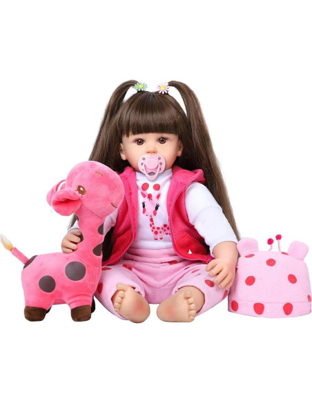 Muñeca Reborn Kdudgso 60 cm Realista con Accesorios