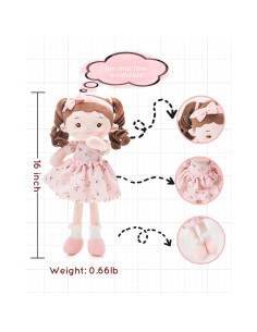 Muñeca de trapo personalizada Leya 40 cm - Princesa Brisa 2