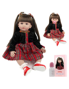 Muñeca Reborn Niña 60 cm ZIYIUI Realista con Accesorios