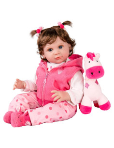 Muñeca Reborn Aori 55.88 cm Bebé Realista con Accesorios