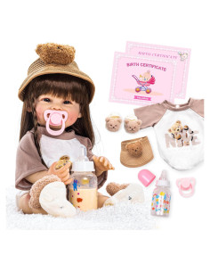 Muñeca Reborn DOLLHOOD 45 cm Realista con Accesorios