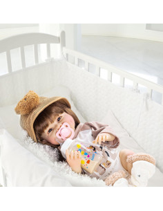 Muñeca Reborn DOLLHOOD 45 cm Realista con Accesorios 2