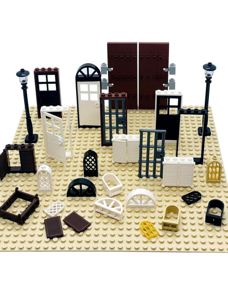 Kit de Accesorios para Ladrillos de Construcción - 52 Piezas