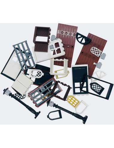 Kit de Accesorios para Ladrillos de Construcción - 52 Piezas