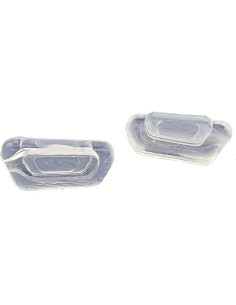 Almohadillas de Nariz de Silicona 13x7 mm para Gafas - 2 Pares 2