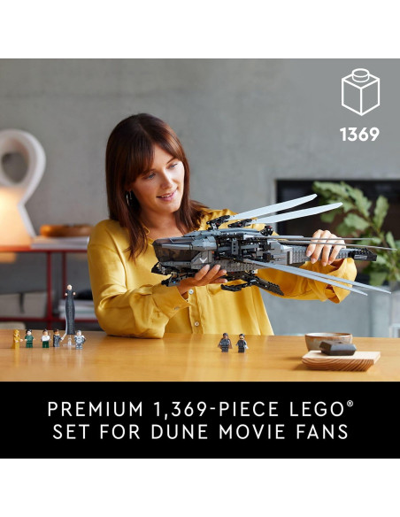 LEGO Icons Dune Ornithopter 10327 con 8 Minifiguras