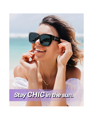 Gafas de sol Myiaur Fit Over polarizadas UV400 para mujer