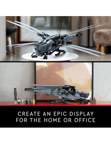 LEGO Icons Dune Ornithopter 10327 con 8 Minifiguras