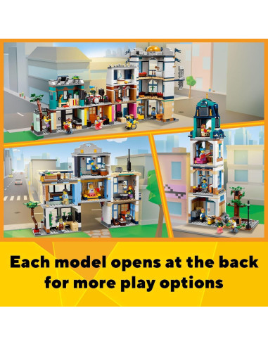 LEGO Creator Calle Principal 31141 3 en 1 con 6 Minifiguras