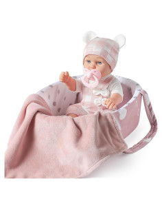 Muñeca de 30.48 cm eDollable con Cuna y Accesorios