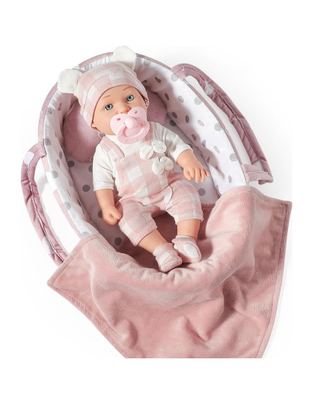 Muñeca de 30.48 cm eDollable con Cuna y Accesorios