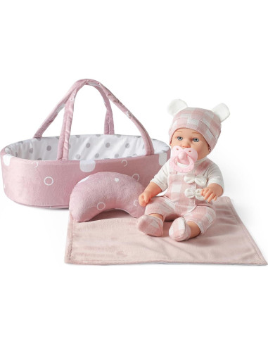 Muñeca de 30.48 cm eDollable con Cuna y Accesorios