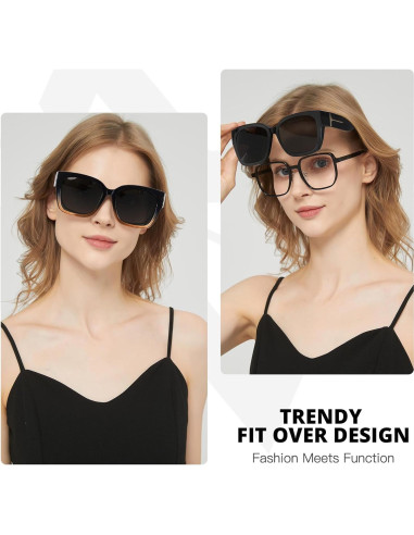 Gafas de sol Myiaur Fit Over polarizadas UV400 para mujer
