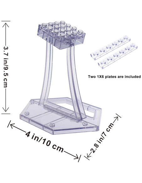 Soporte de exhibición LEGO BrickVisions 4x4 transparente Soporte de exhibición LEGO BrickVisions 4x4 transparente