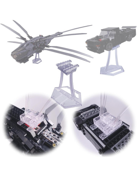 Soporte de exhibición LEGO BrickVisions 4x4 transparente Soporte de exhibición LEGO BrickVisions 4x4 transparente