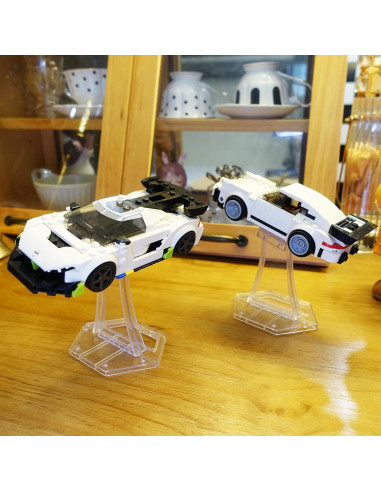 Soporte de exhibición LEGO BrickVisions 4x4 transparente