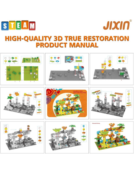 Carrera de Canicas JIXIn 187Pcs Dinosaurios para Niños