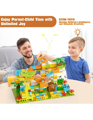 Carrera de Canicas JIXIn 187Pcs Dinosaurios para Niños