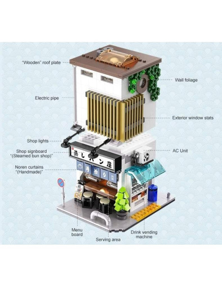 Casa de Panecillos al Vapor Japonesa General Jim - 1108 Piezas