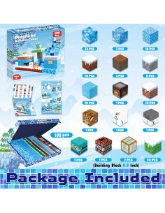 Bloques Magnéticos GraceDuck 100PCS Castillo de Hielo 2