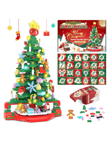 Calendario de Adviento 2025 Lego Árbol de Navidad LED 24 Días