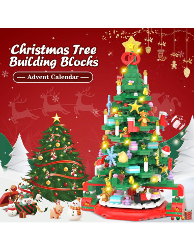 Calendario de Adviento 2025 Lego Árbol de Navidad LED 24 Días