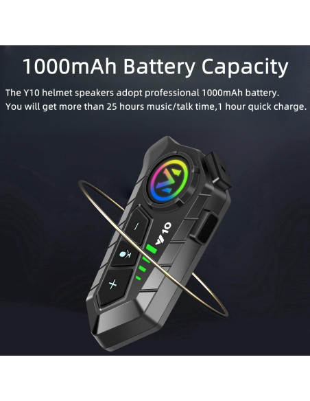 Auricular Bluetooth ELIKIDSTO Y10 para Casco Motocicleta