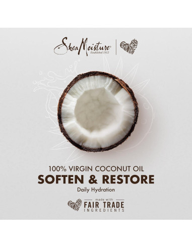 Aceite Facial SheaMoisture 100% Coco Virgen 29.57 ml Hidratante Nocturno